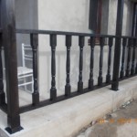 balustrada exterioara din lemn