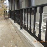 balustrada exterioara din lemn
