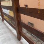 balustrada din lemn exterioara