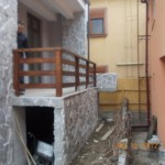 balustrada din lemn exterioara