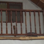 balustrada din lemn exterioara