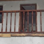 balustrada din lemn exterioara