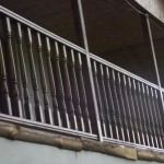 balustrada din lemn exterioara