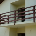 balustrada exterioara lemn