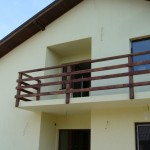 balustrada exterioara lemn