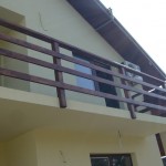 balustrada exterioara lemn