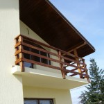 balustrada exterioara lemn