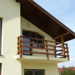 balustrada exterioara lemn